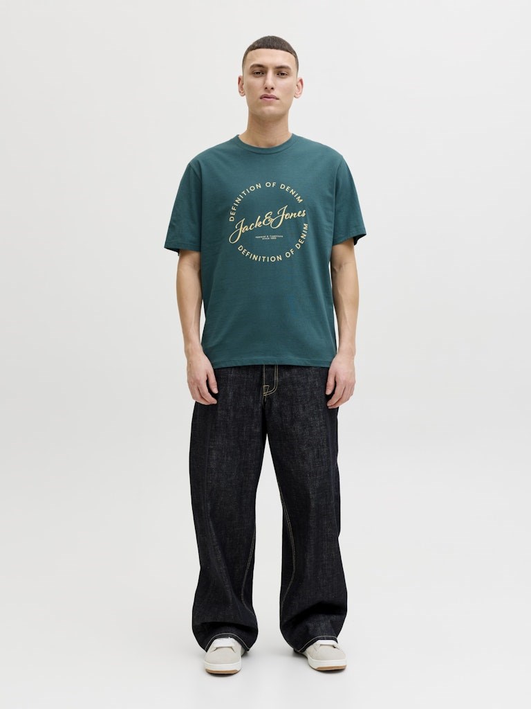 Jack Jones Erkek T-Shirt 12288377 Atlantic Deep