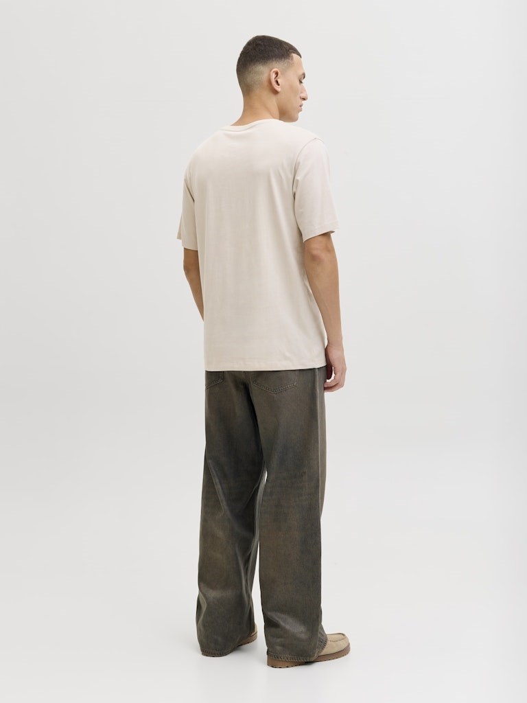 Jack Jones Erkek T-Shirt 12288536 Moonbeam
