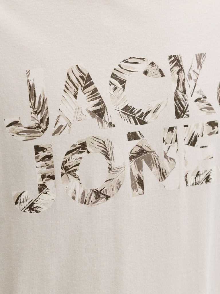 Jack Jones Erkek T-Shirt 12288536 Moonbeam
