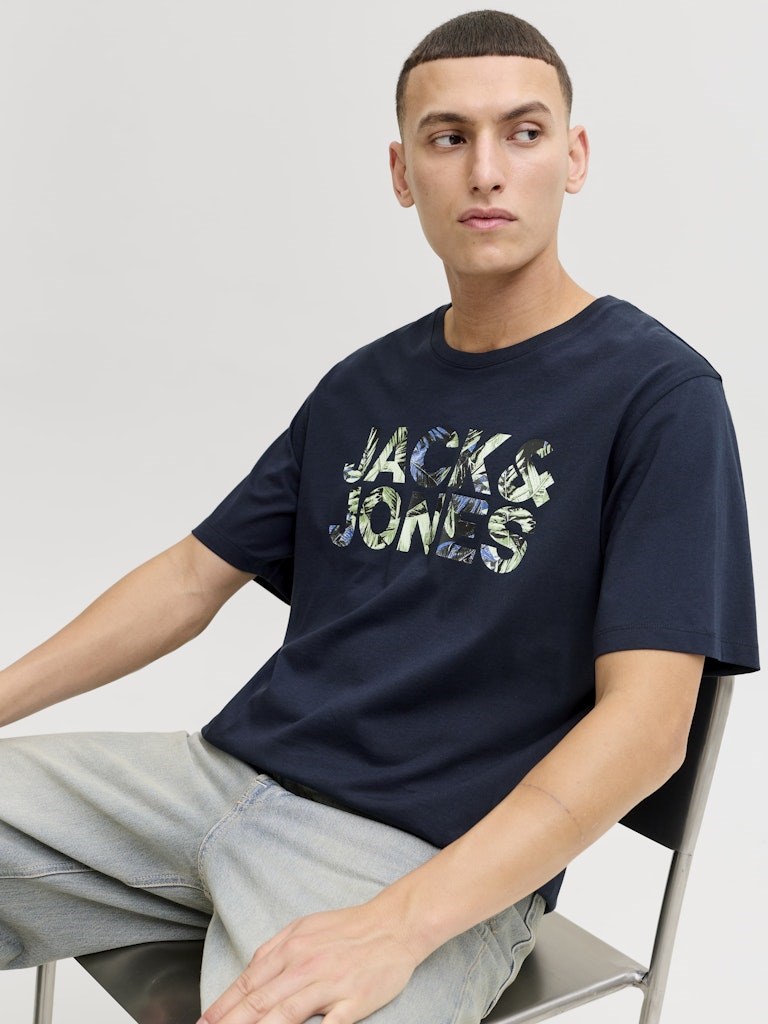 Jack Jones Erkek T-Shirt 12288536 Sky Captain