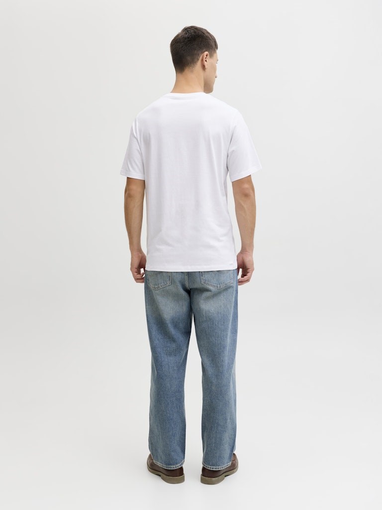 Jack Jones Erkek T-Shirt 12288536 White