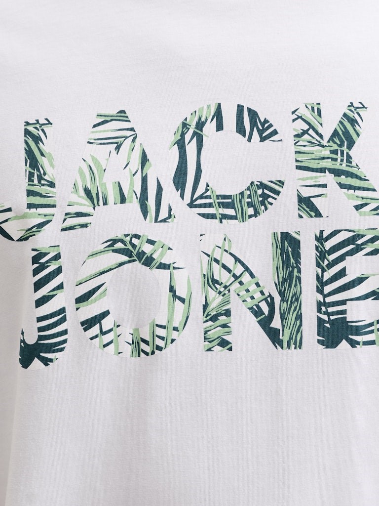 Jack Jones Erkek T-Shirt 12288536 White