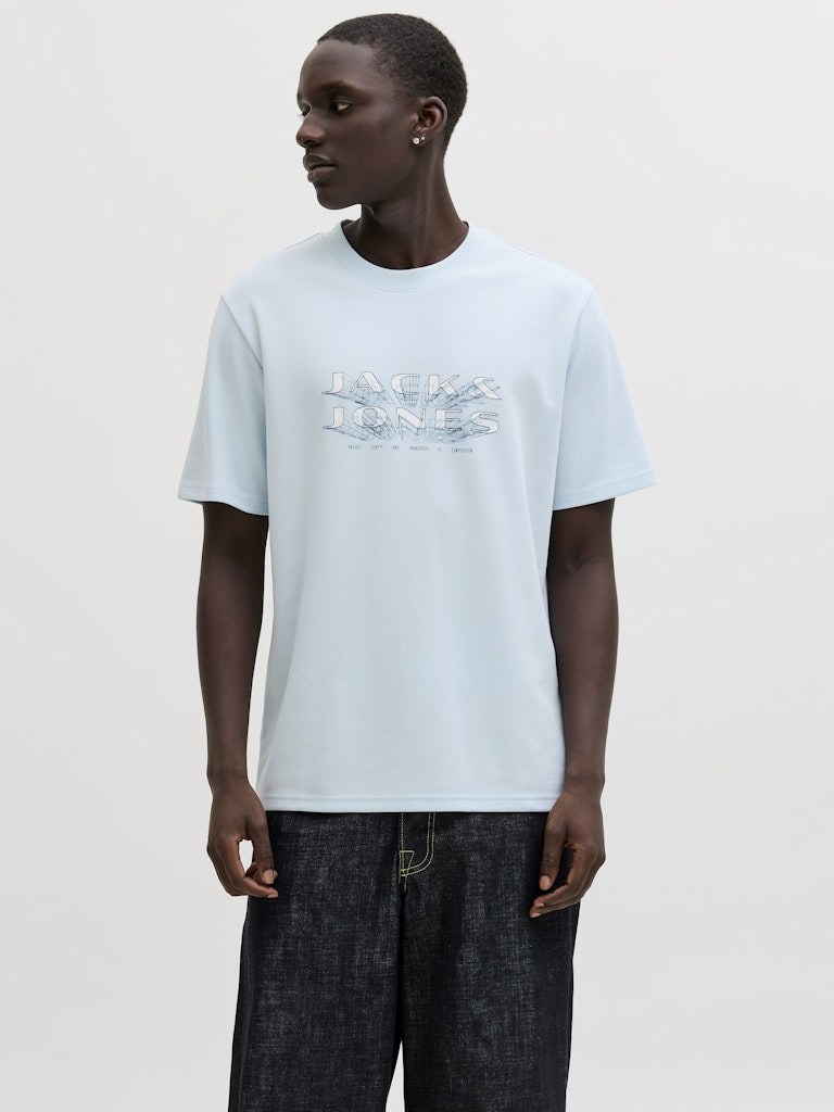 Jack Jones Erkek T-Shirt 12289880 Omphalodes