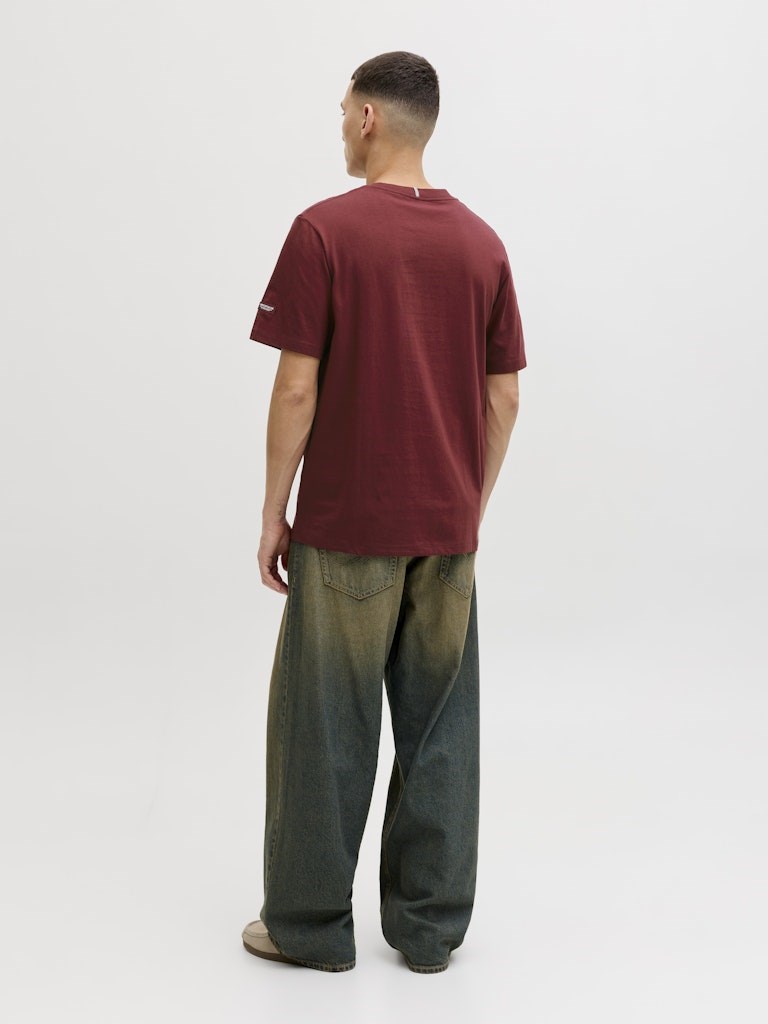 Jack Jones Erkek T-Shirt 12290856 Cabernet