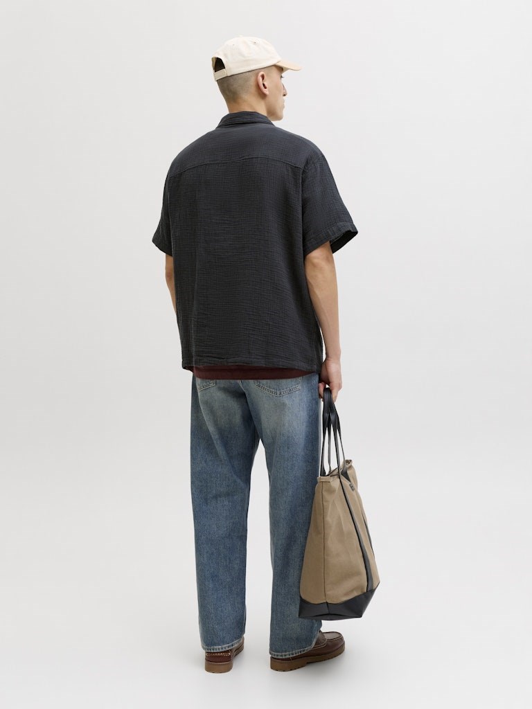 Jack Jones Erkek Gömlek 12291812 Black