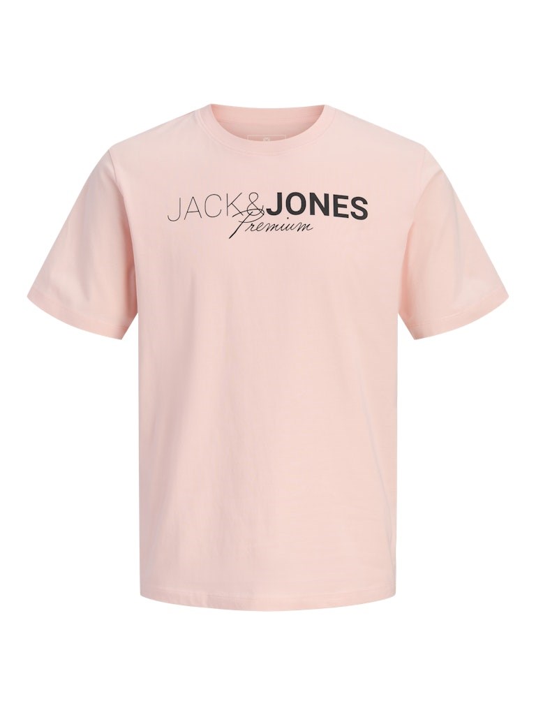 Jack Jones Erkek T-Shirt 12298018 Impatiens Pink