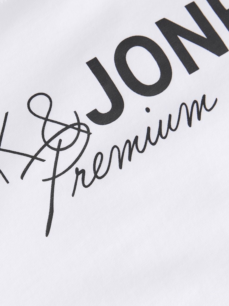 Jack Jones Erkek T-Shirt 12298018 White