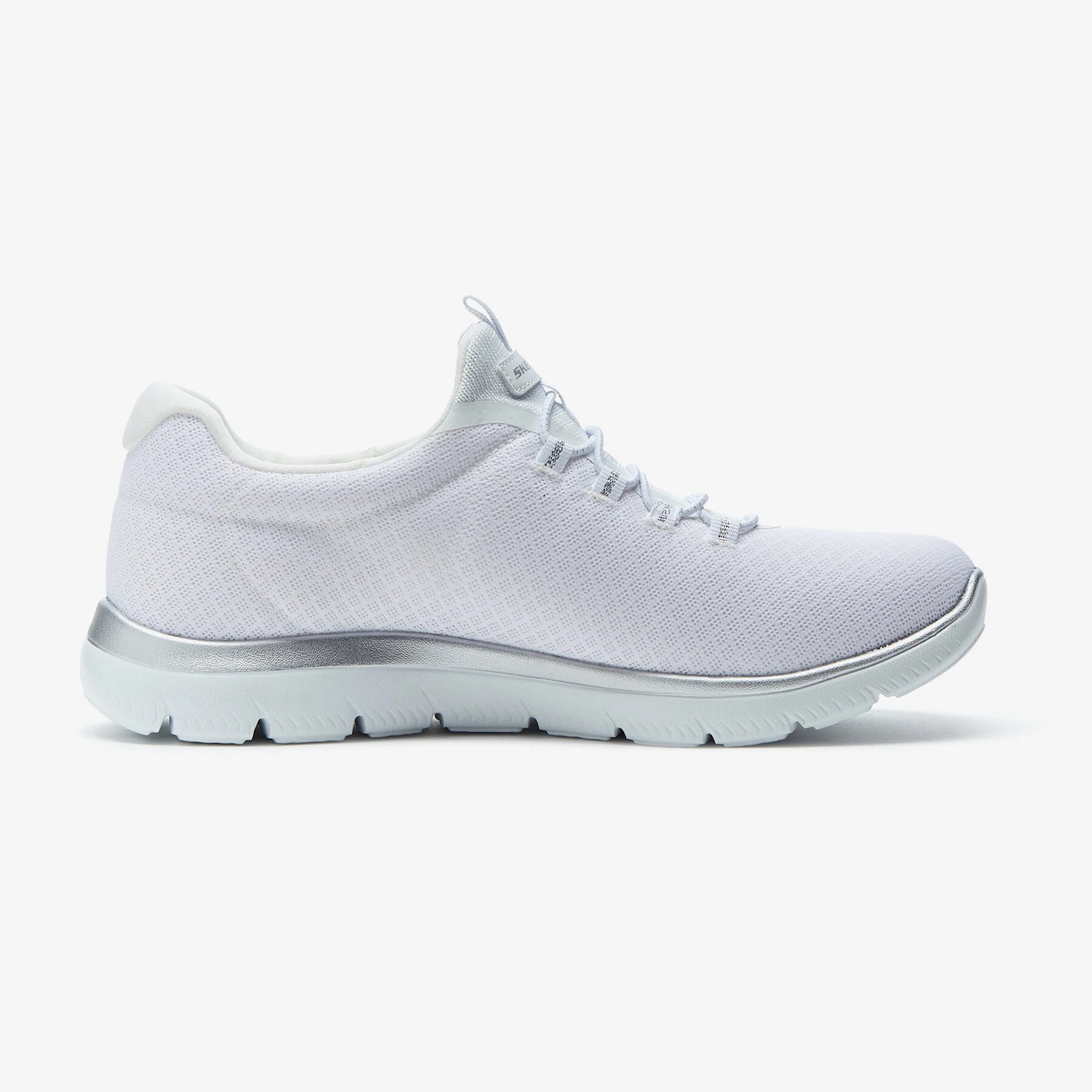 Skechers Kadın Ayakkabı 12980TK Beyaz/Gümüş