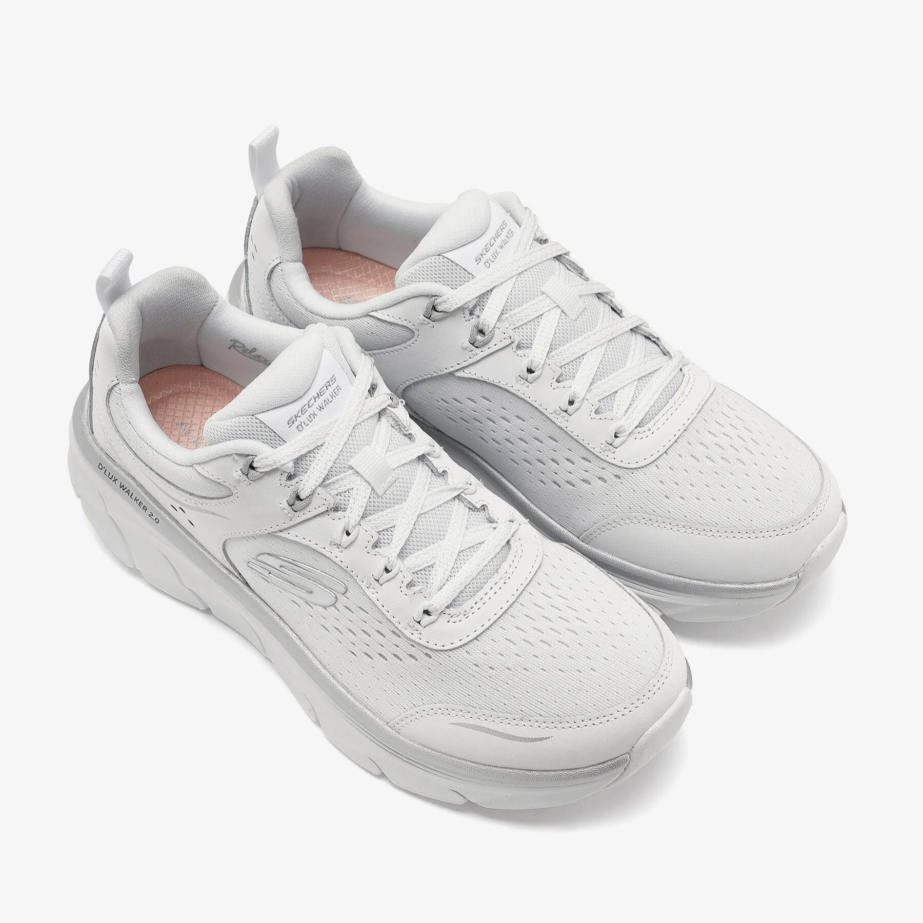 Skechers Kadın Ayakkabı 150103 Beyaz/Gümüş