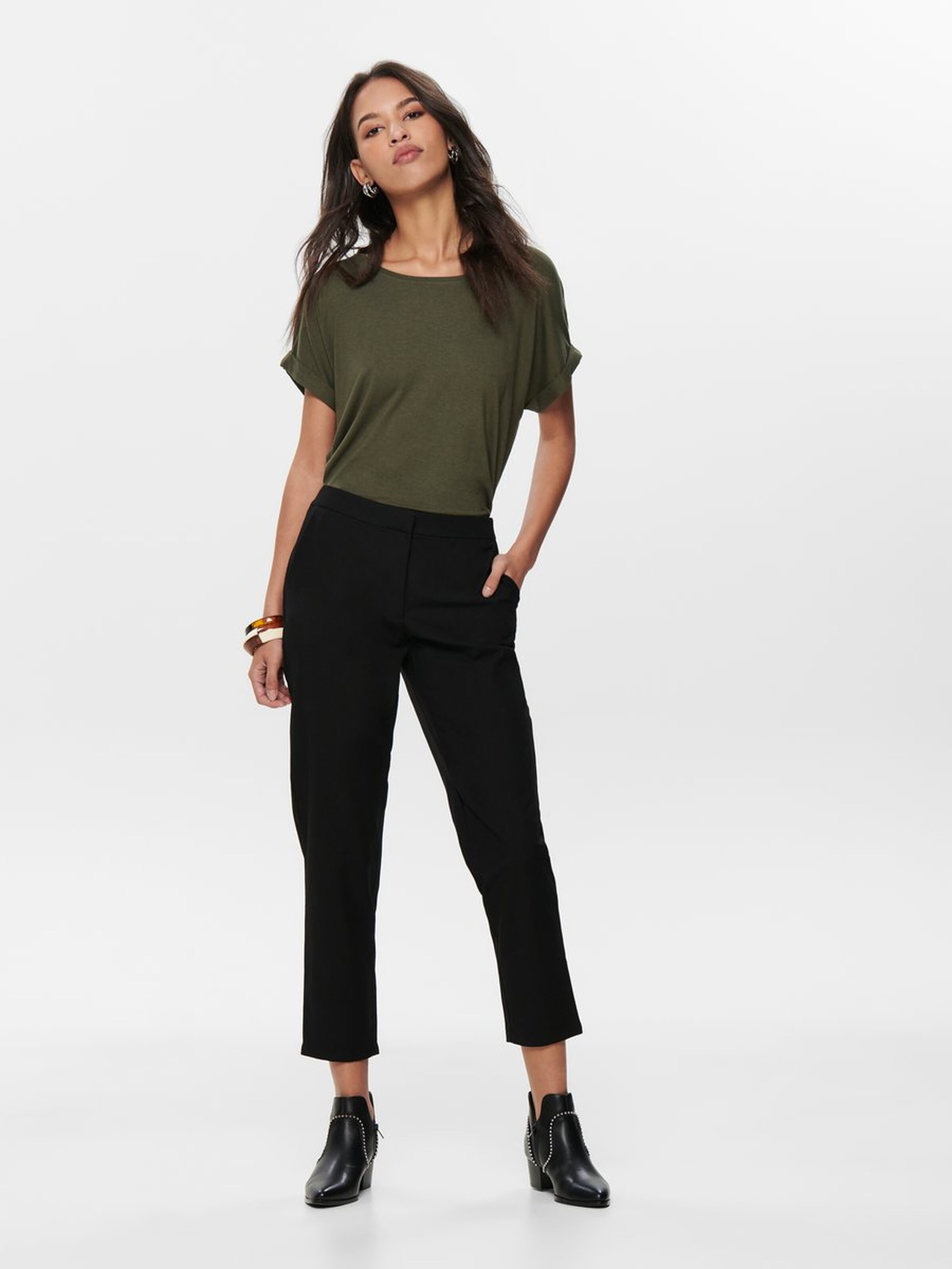 Only Kadın T-Shirt 15106662 Grape Leaf