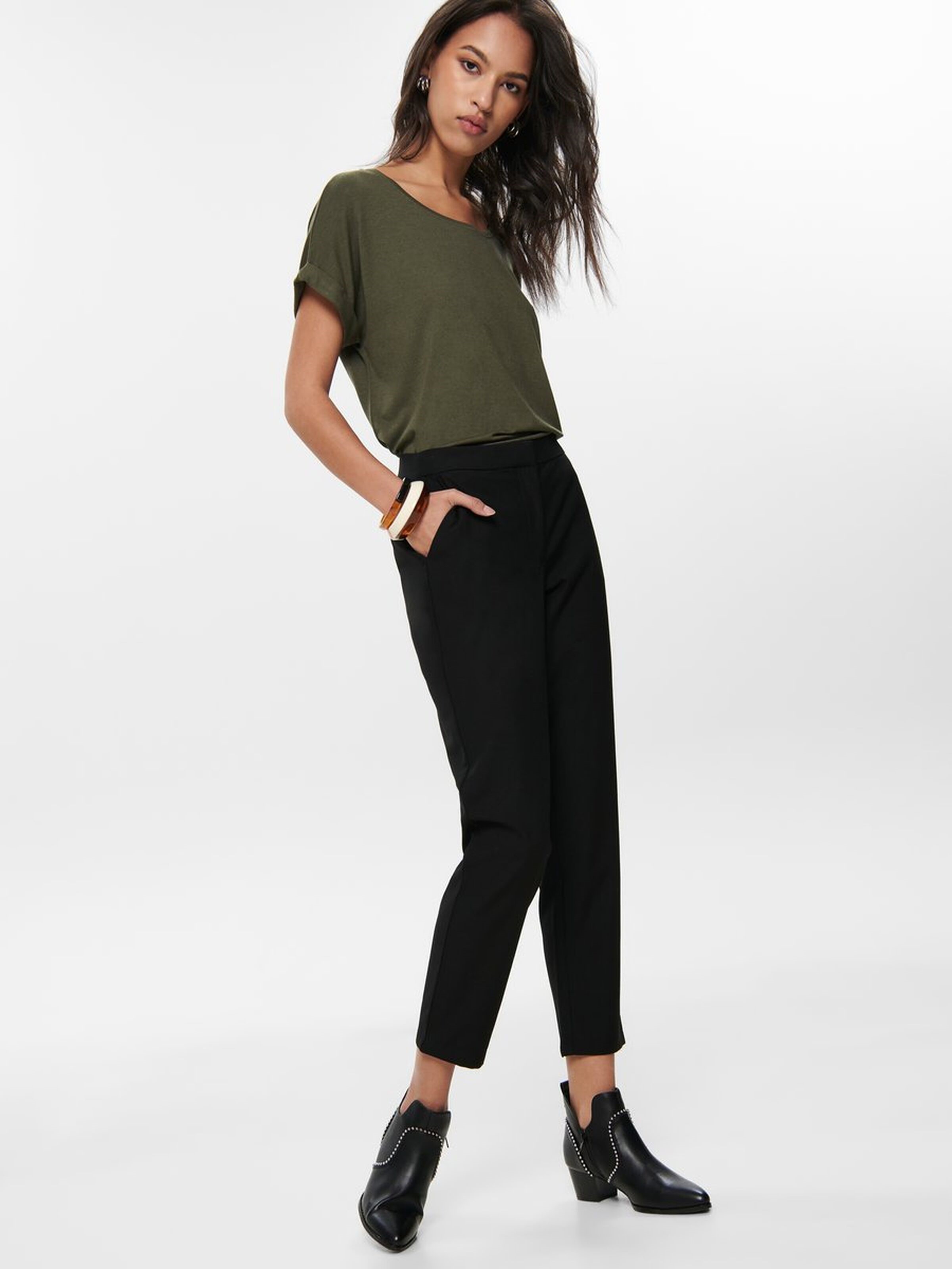 Only Kadın T-Shirt 15106662 Grape Leaf