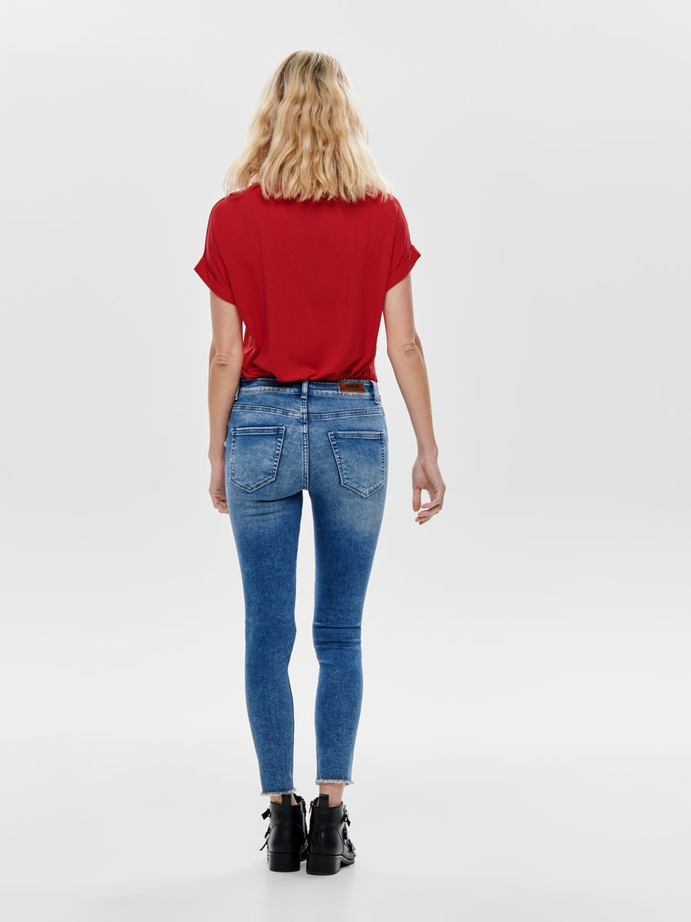 Only Kadın T-Shirt 15106662 High Risk Red