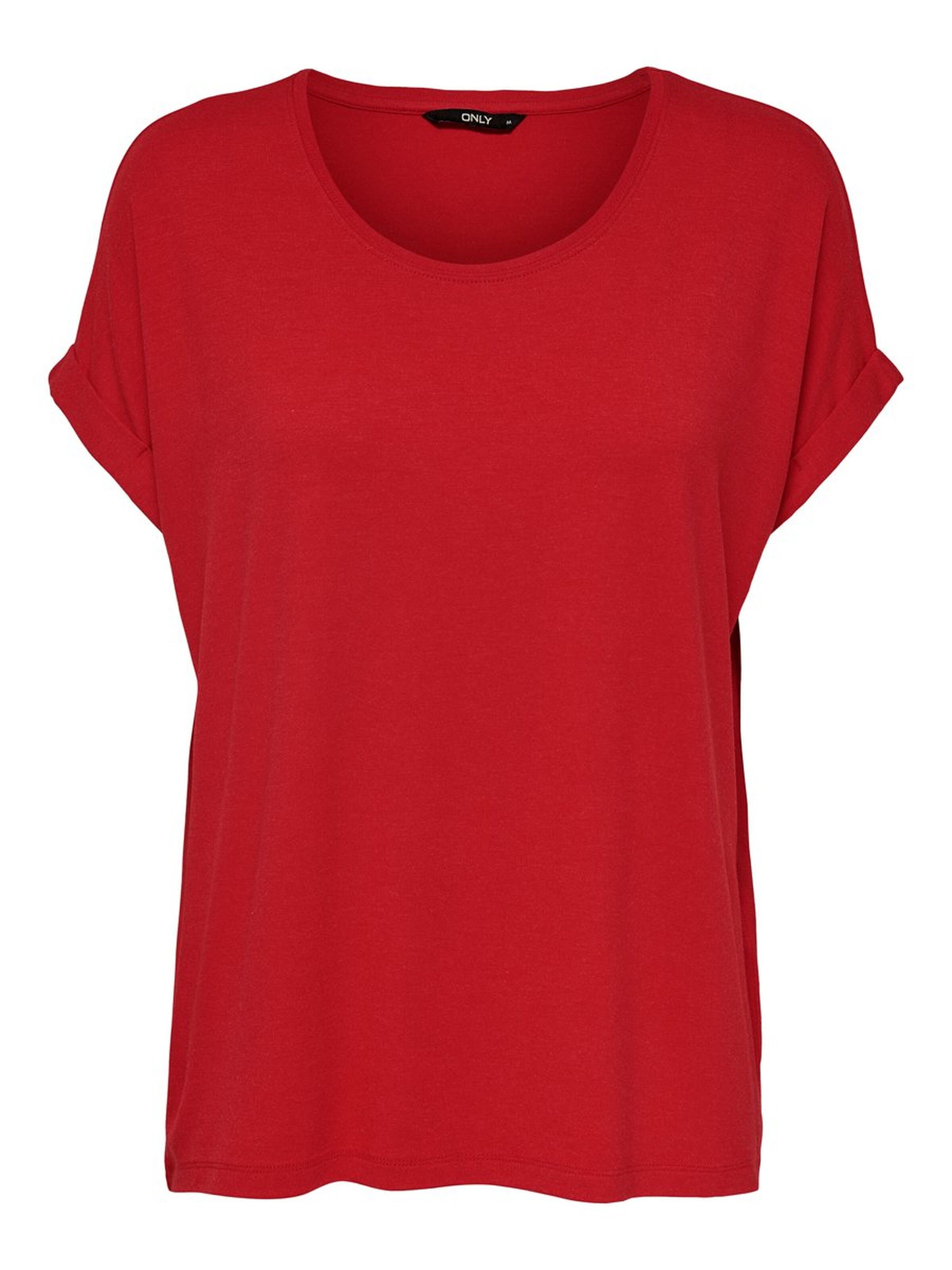 Only Kadın T-Shirt 15106662 High Risk Red