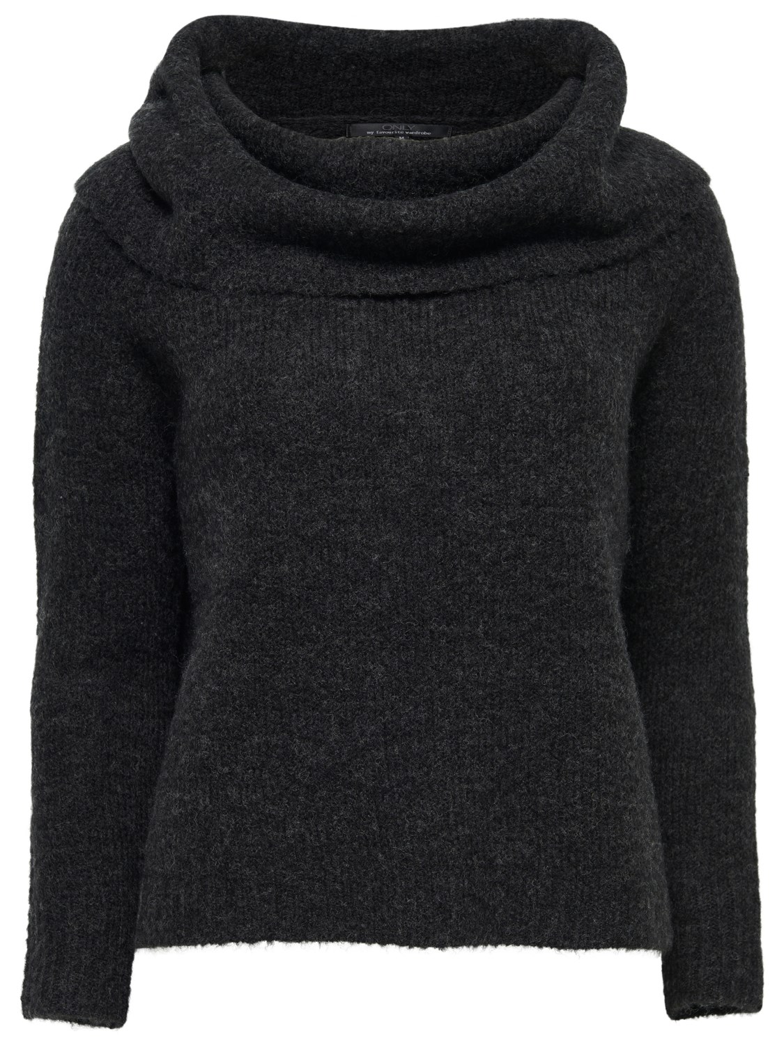 Only Kadın Kazak 15121552 Dark Grey Melange