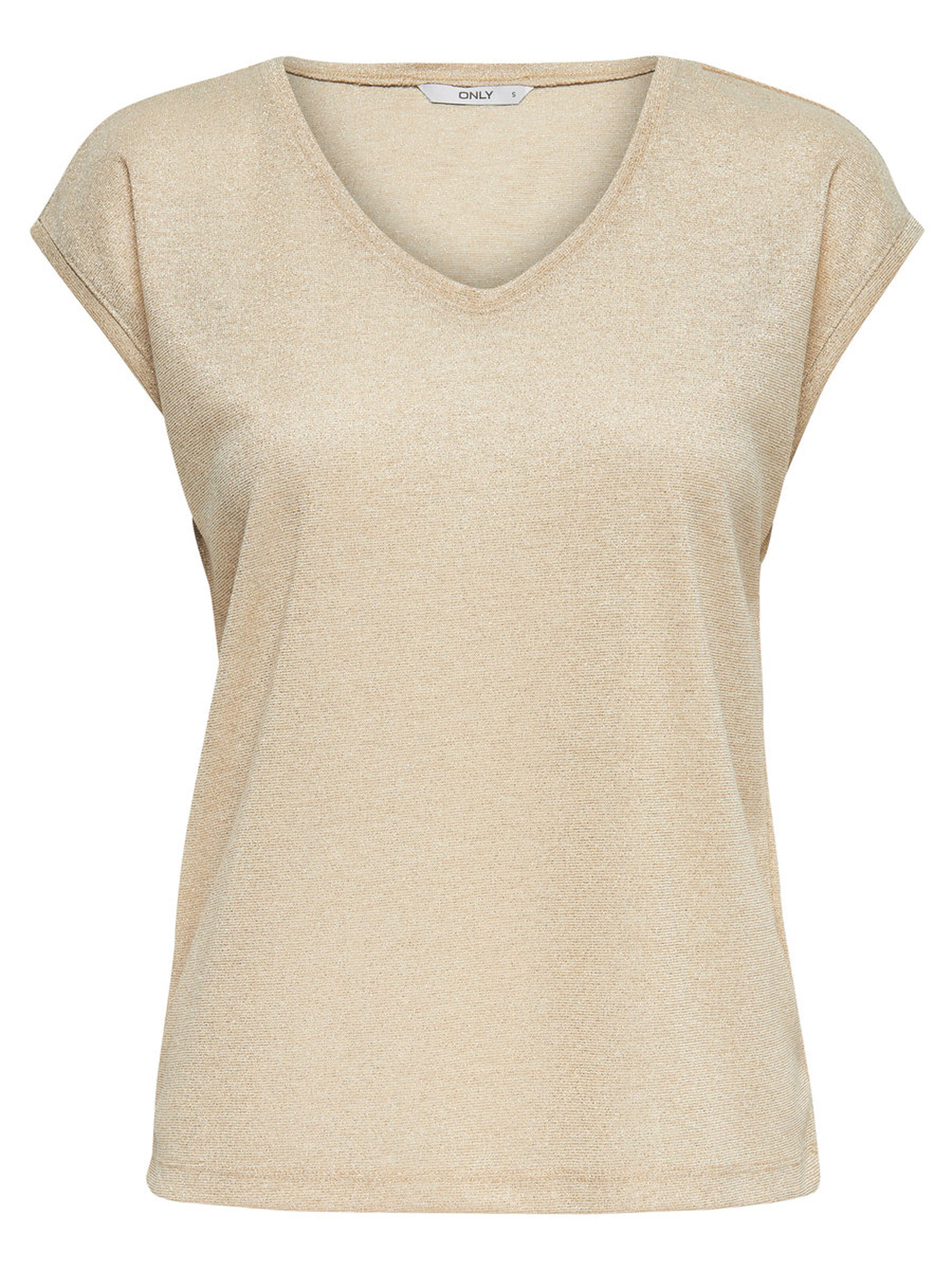 Only Kadın T-Shirt 15136069 Gold Colour