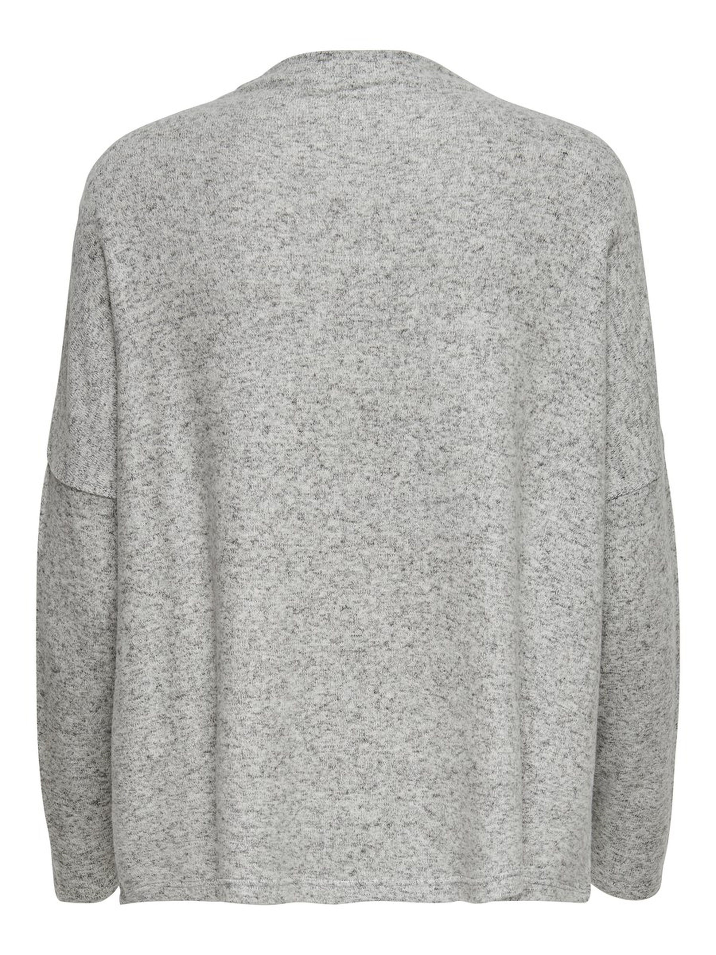 Only Kadın Kazak 15141720 Light Grey Melange