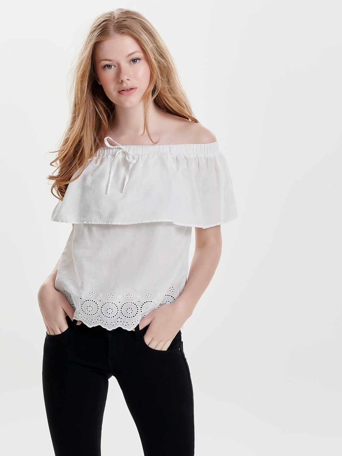 Only Kadın T-Shirt 15154367 Cloud Dancer