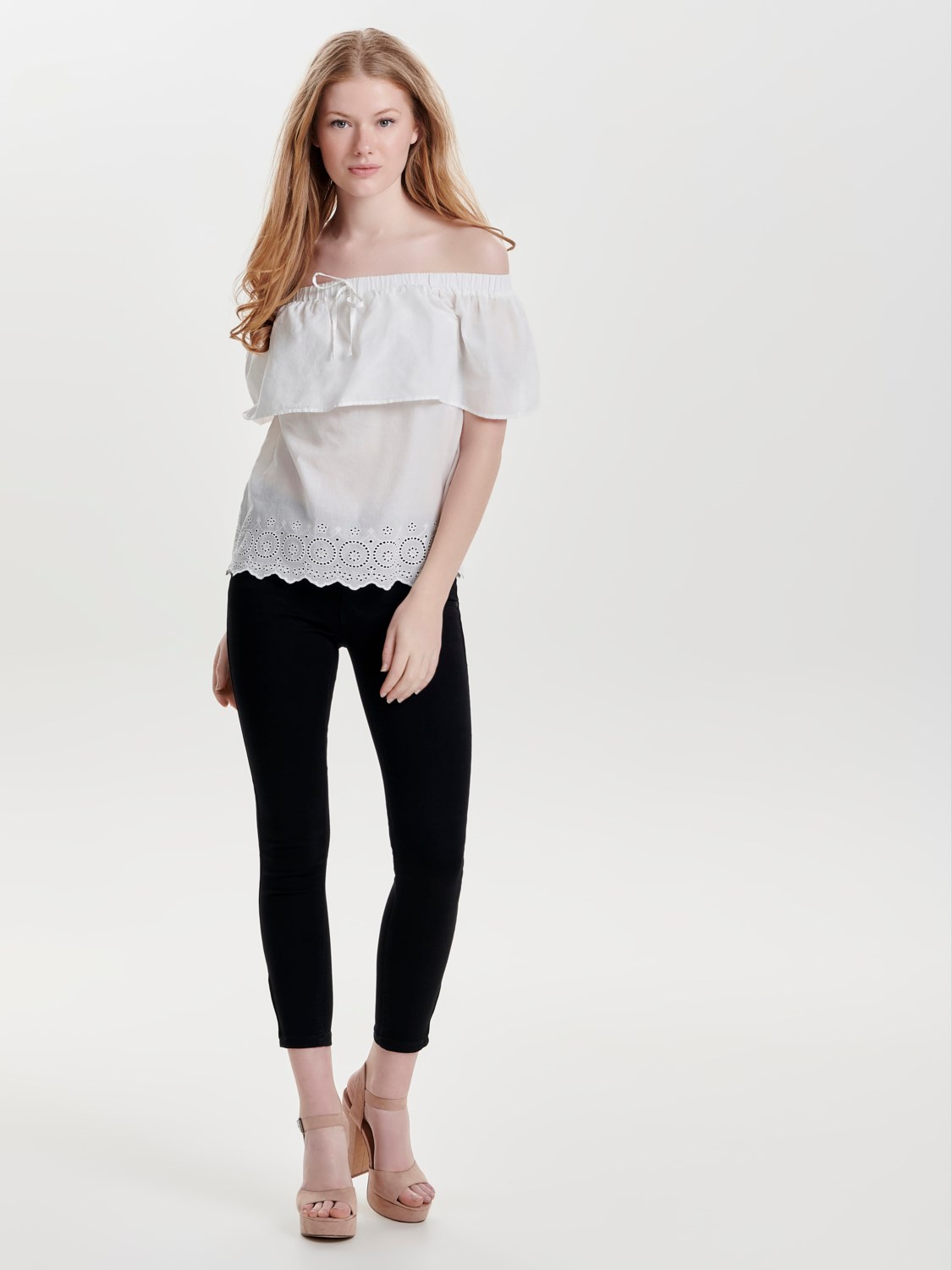 Only Kadın T-Shirt 15154367 Cloud Dancer