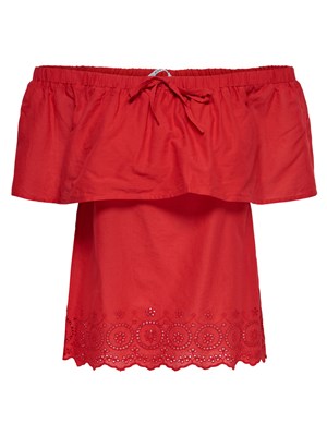 Only Kadın T-Shirt 15154367 Mars Red