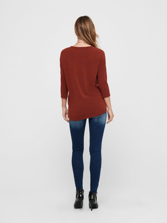 Only Kadın T-Shirt 15157920 Burnt Henna