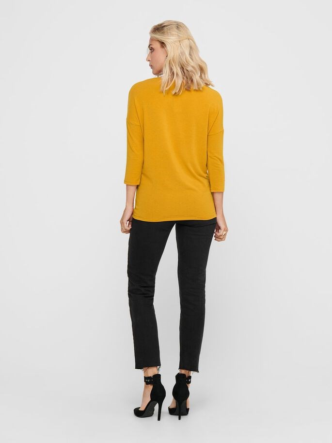 Only Kadın T-Shirt 15157920 Golden Yellow