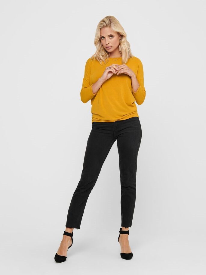 Only Kadın T-Shirt 15157920 Golden Yellow