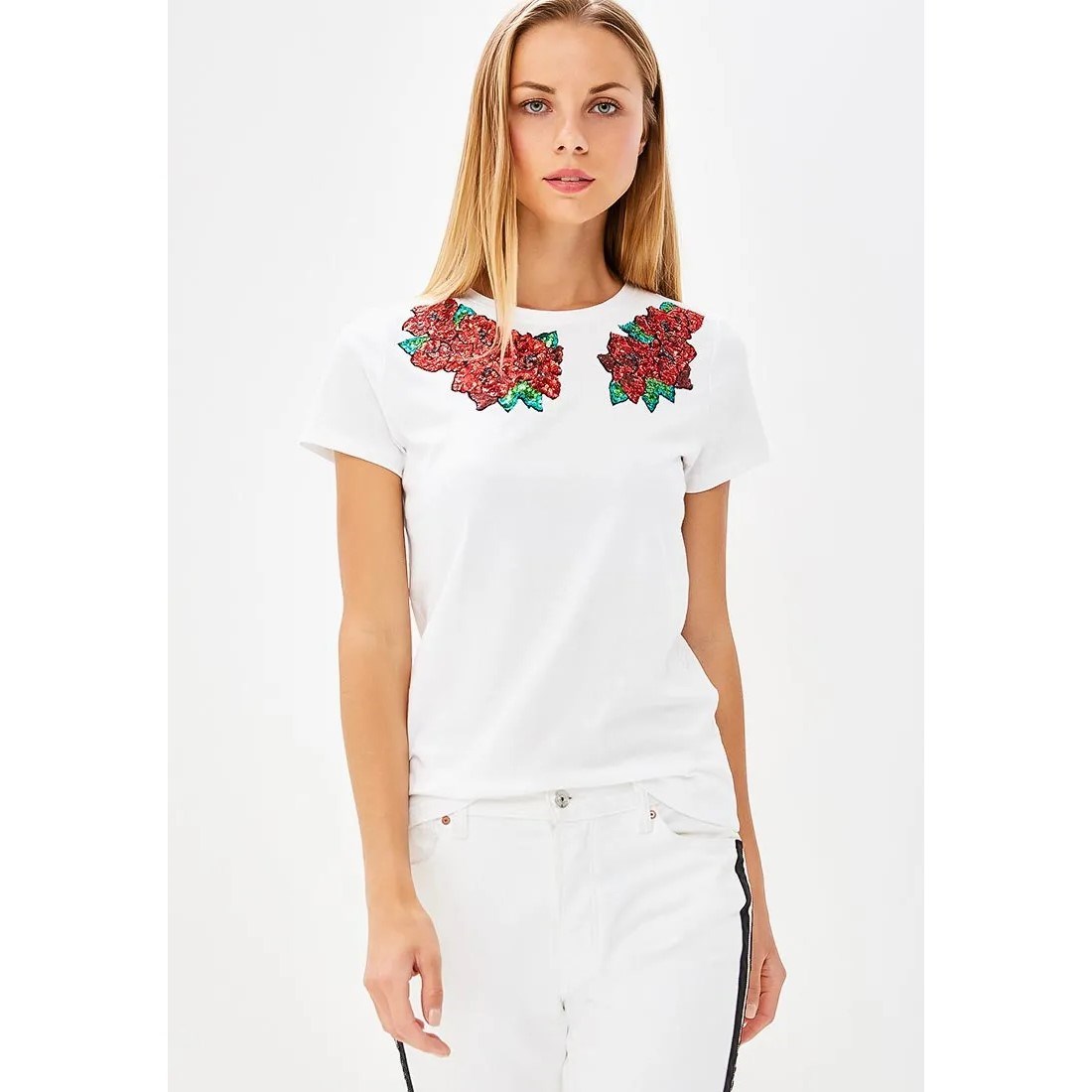 Only Kadın T-Shirt 15162153 Bright White