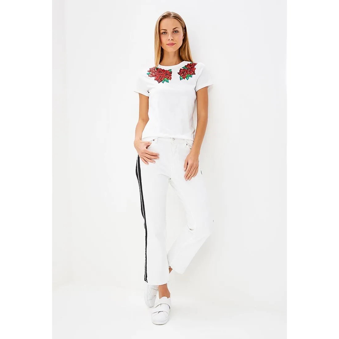 Only Kadın T-Shirt 15162153 Bright White