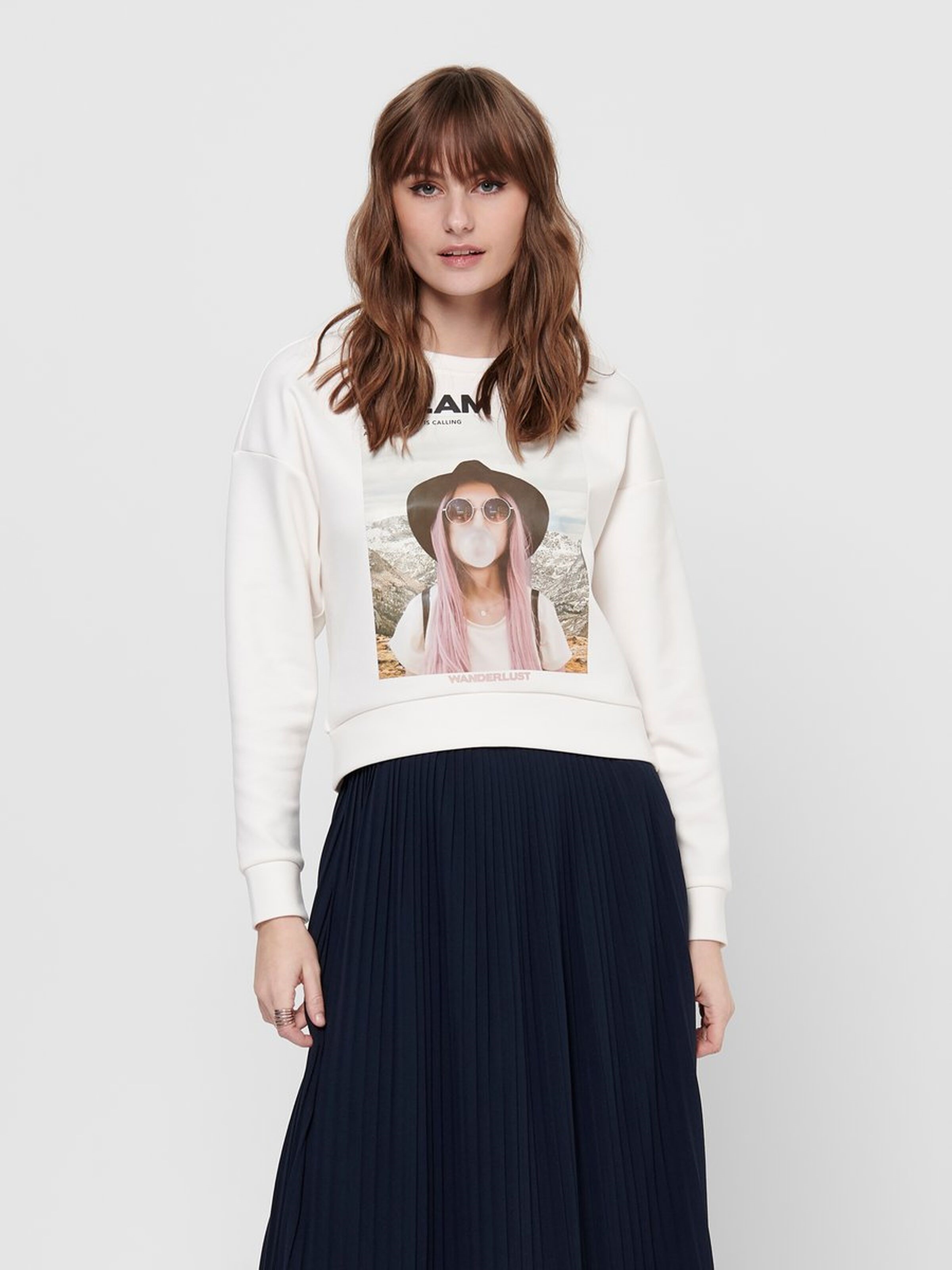 Only Kadın S-Shirt 15199432 Cloud Dancer