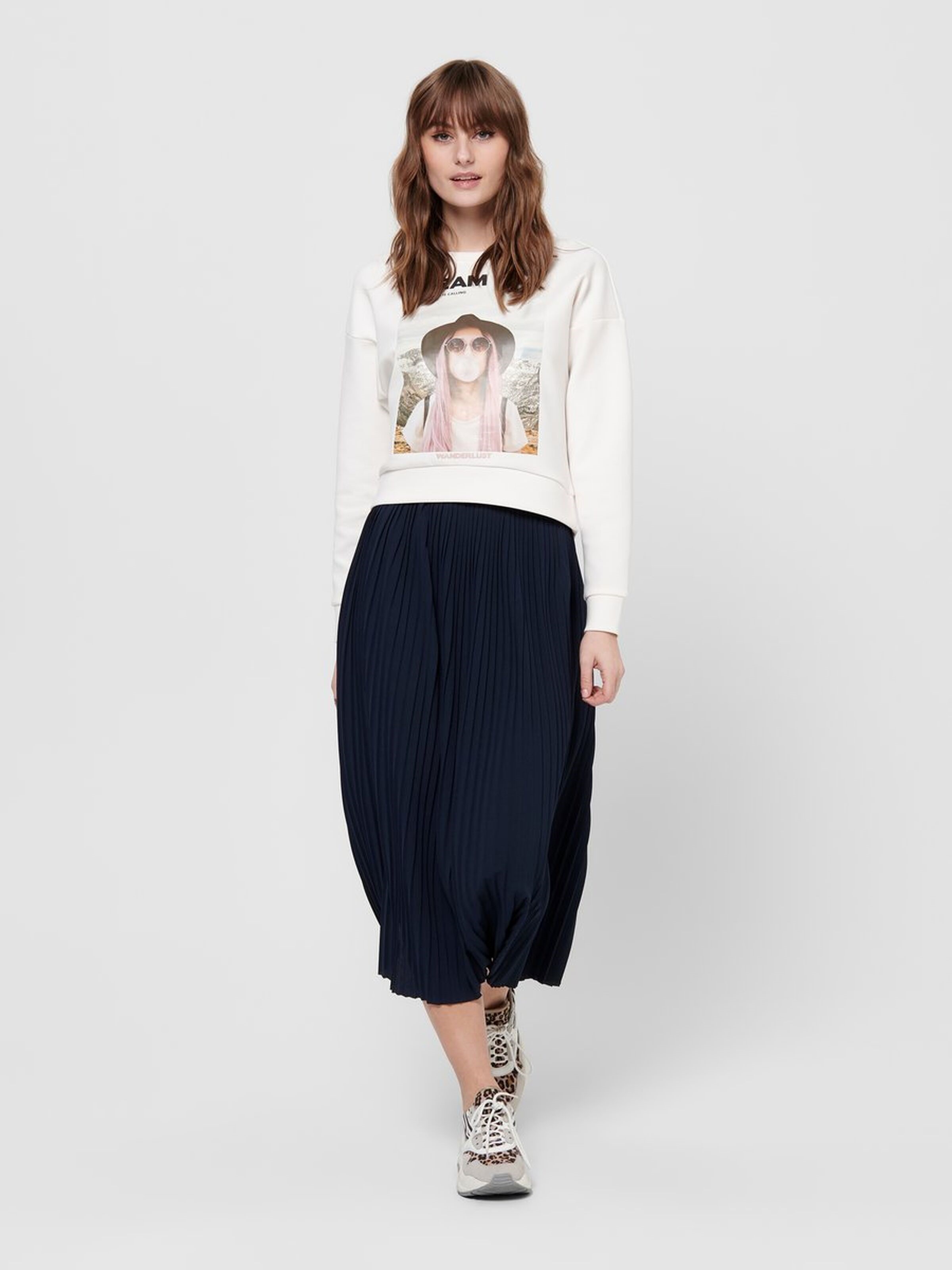Only Kadın S-Shirt 15199432 Cloud Dancer