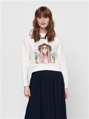 Only Kadın S-Shirt 15199432 Cloud Dancer