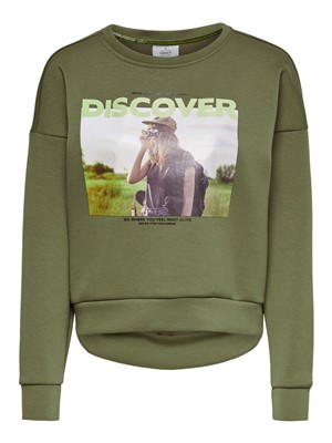 Only Kadın S-Shirt 15199432 Martini Olive