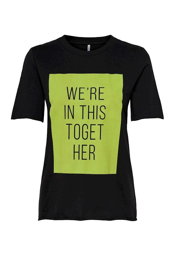 Only Kadın T-Shirt 15199864 Black