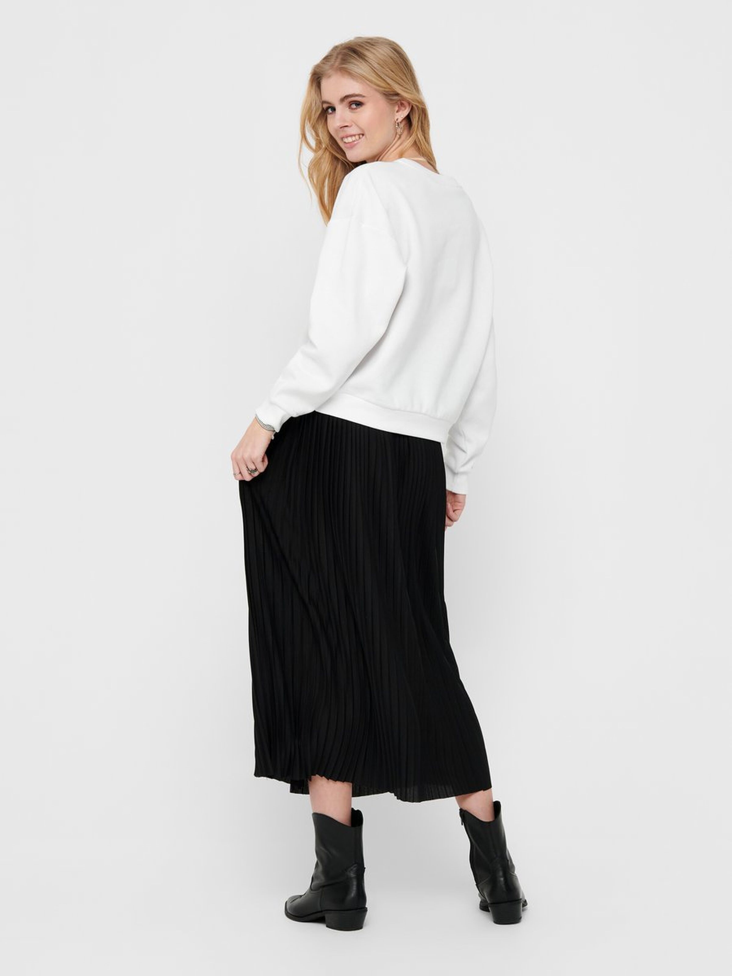 Only Kadın S-Shirt 15200059 Bright White