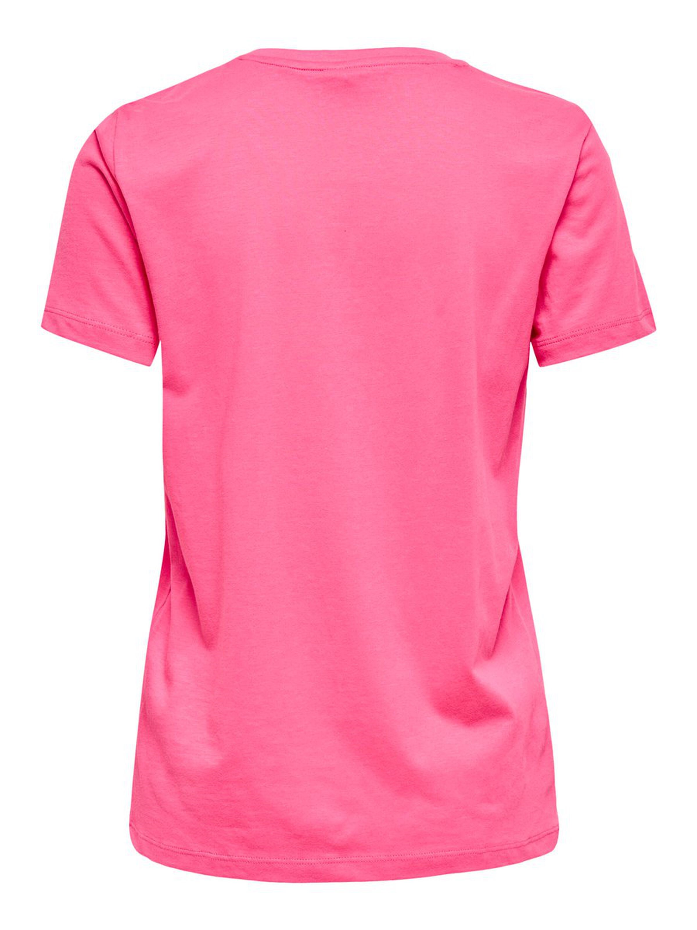 Only Kadın T-Shirt 15203614 Pink Lemonade