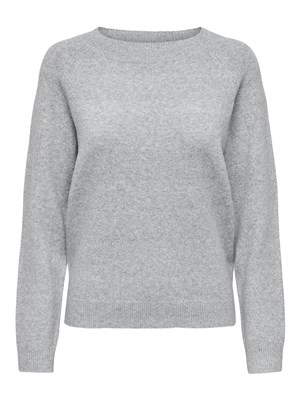 Only Kadın Kazak 15204279 Light Grey Melange