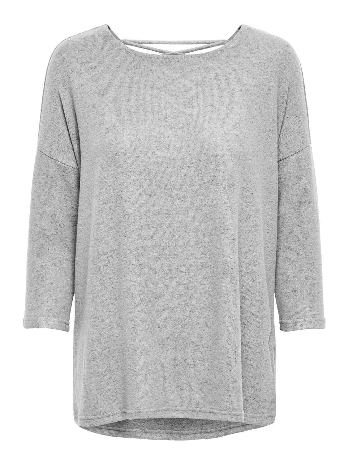 Only Kadın Triko 15206706 Light Grey Melange