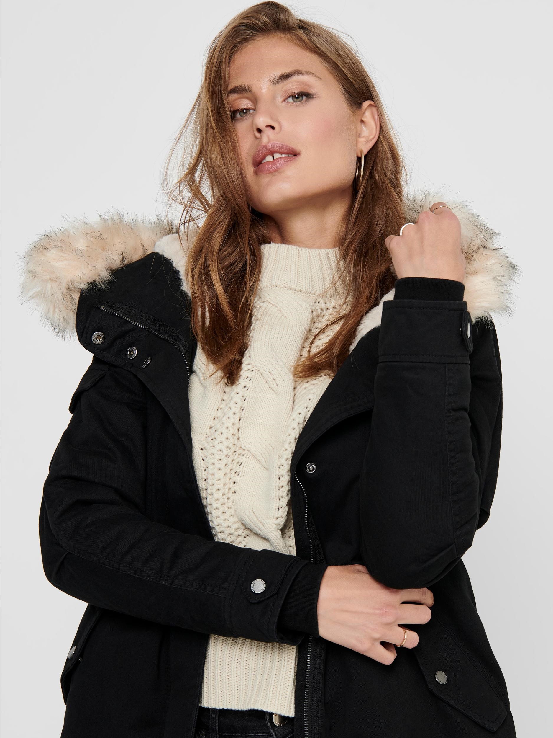 Only Kadın Parka 15207691 Black