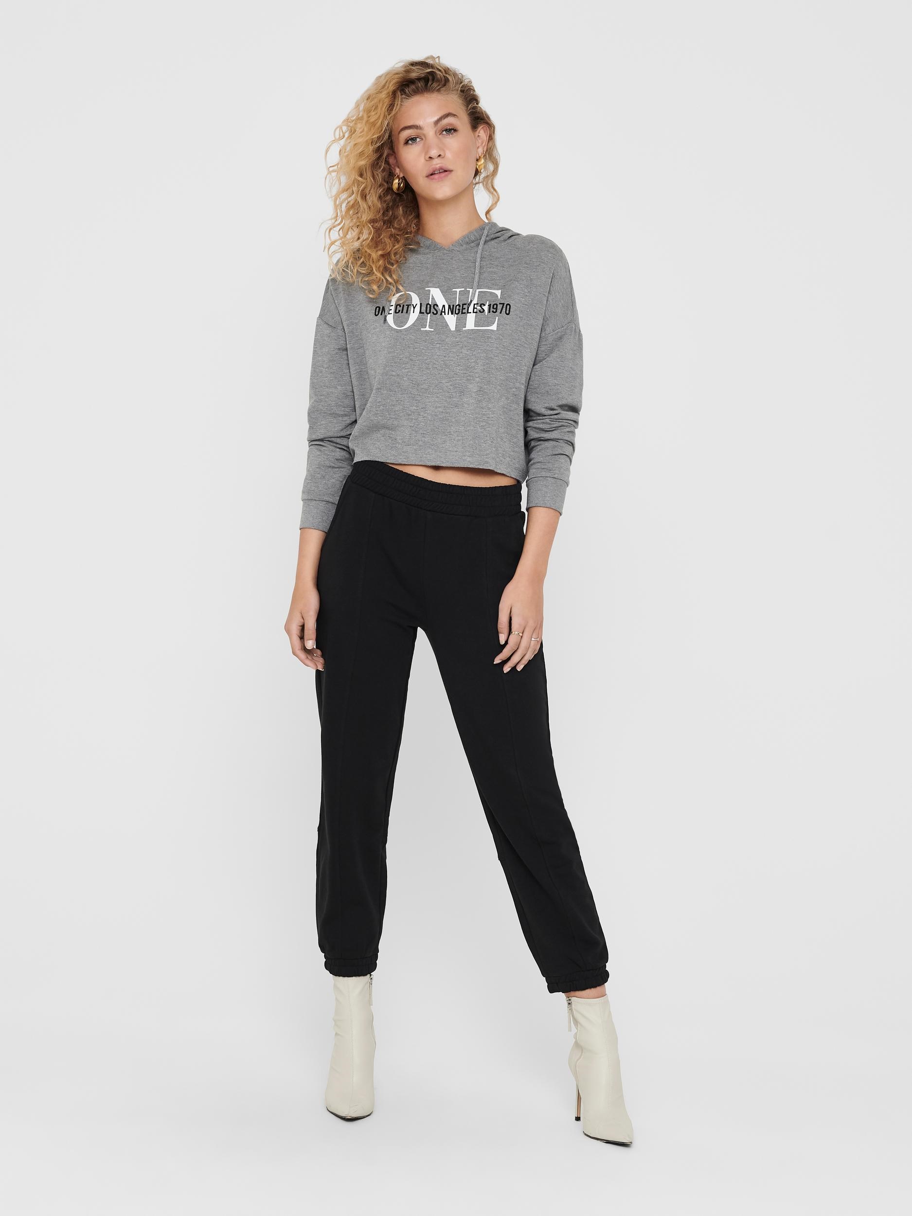 Only Kadın S-Shirt 15214951 Light Grey Melange