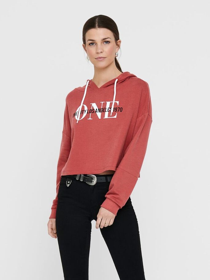 Only Kadın S-Shirt 15214951 Mineral Red