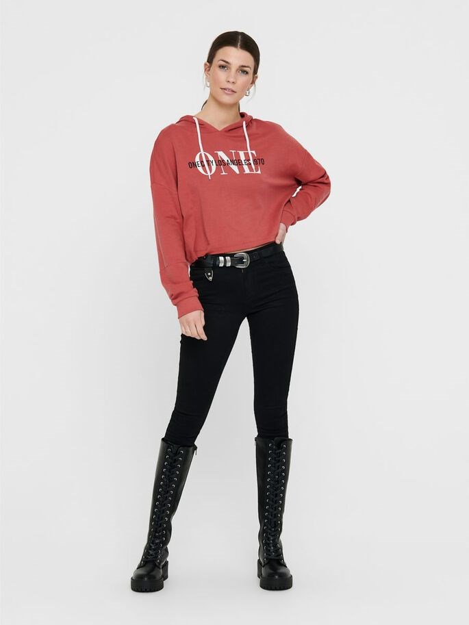 Only Kadın S-Shirt 15214951 Mineral Red