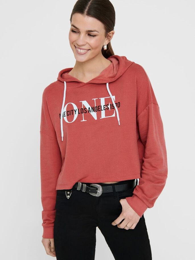 Only Kadın S-Shirt 15214951 Mineral Red