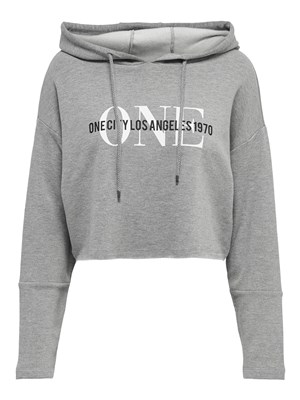 Only Kadın S-Shirt 15214951 Light Grey Melange