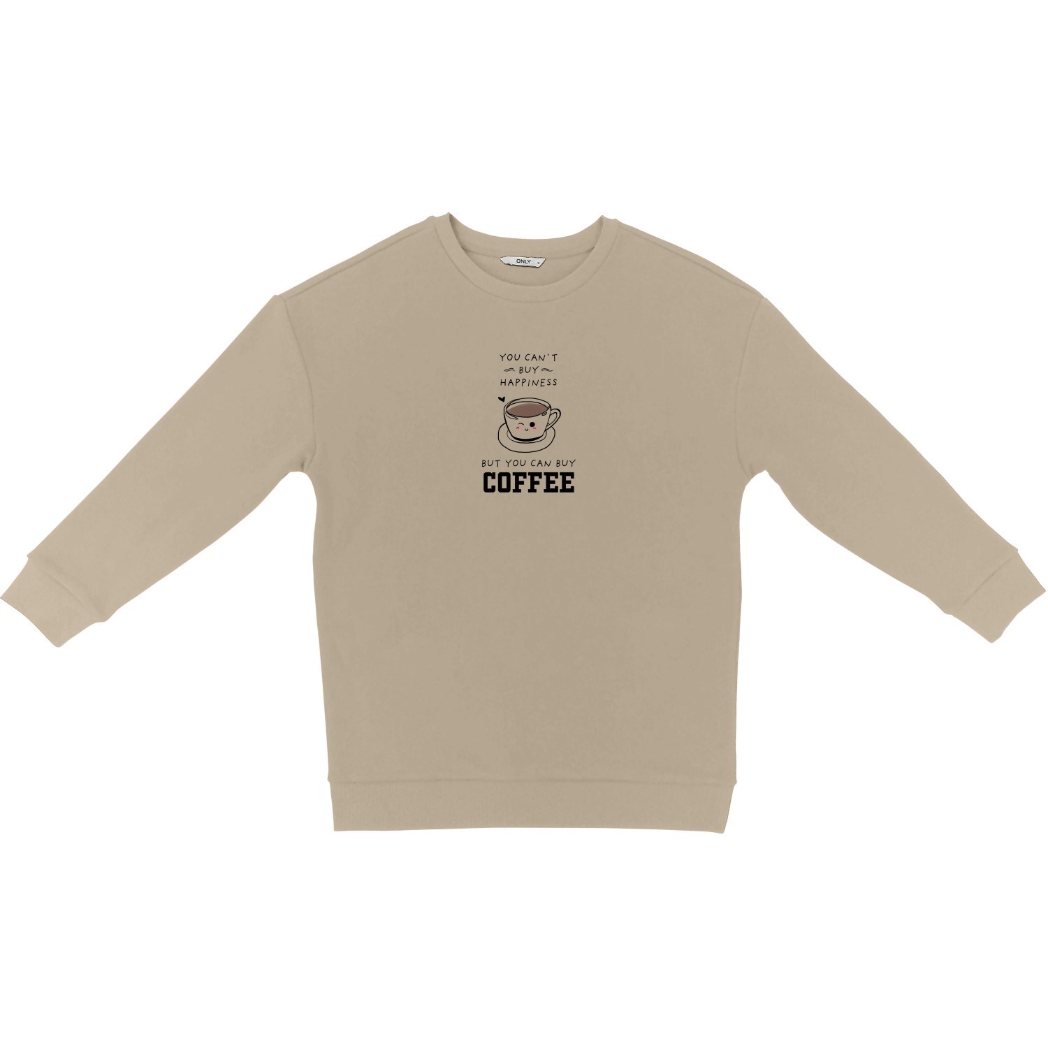 Only Kadın S-Shirt 15215810 Cement