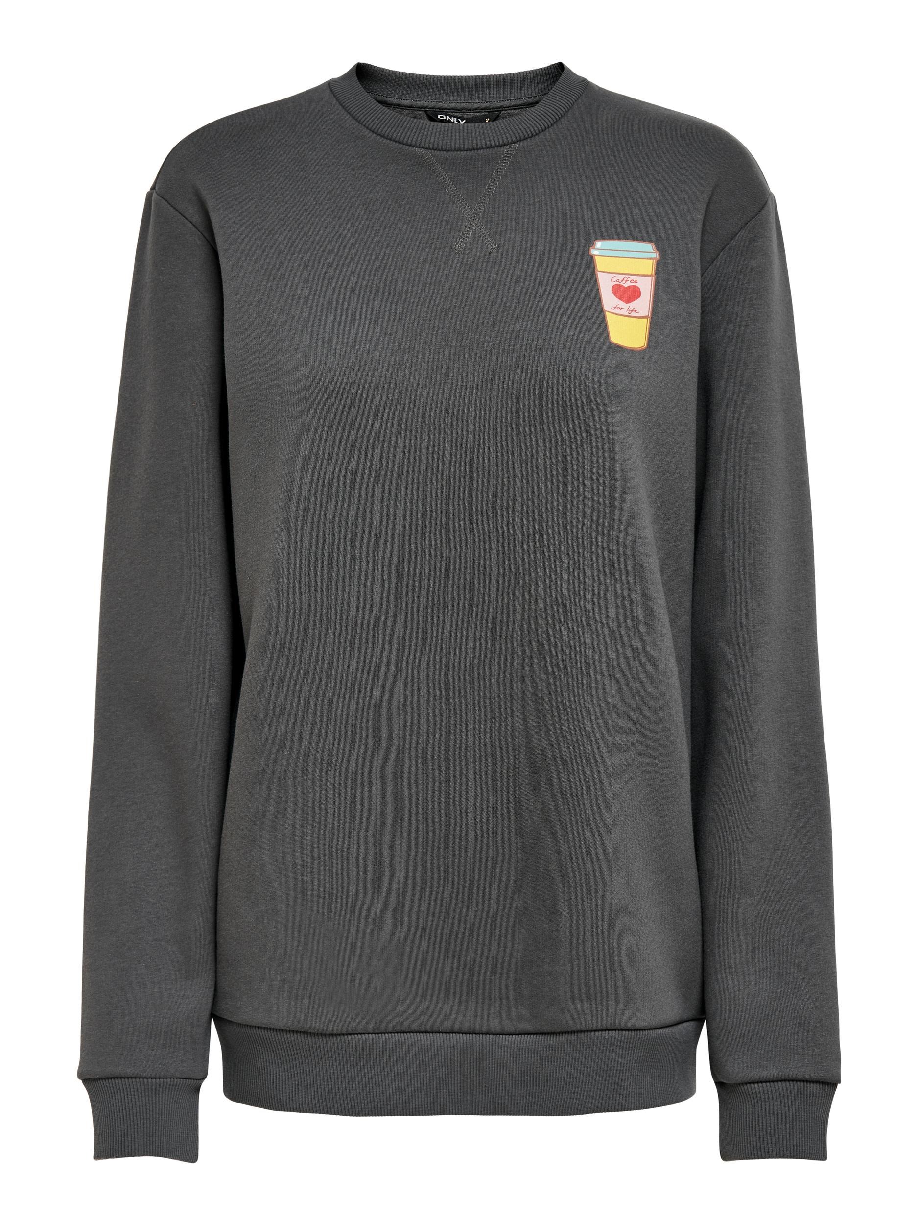 Only Kadın S-Shirt 15215810 Dark Shadow