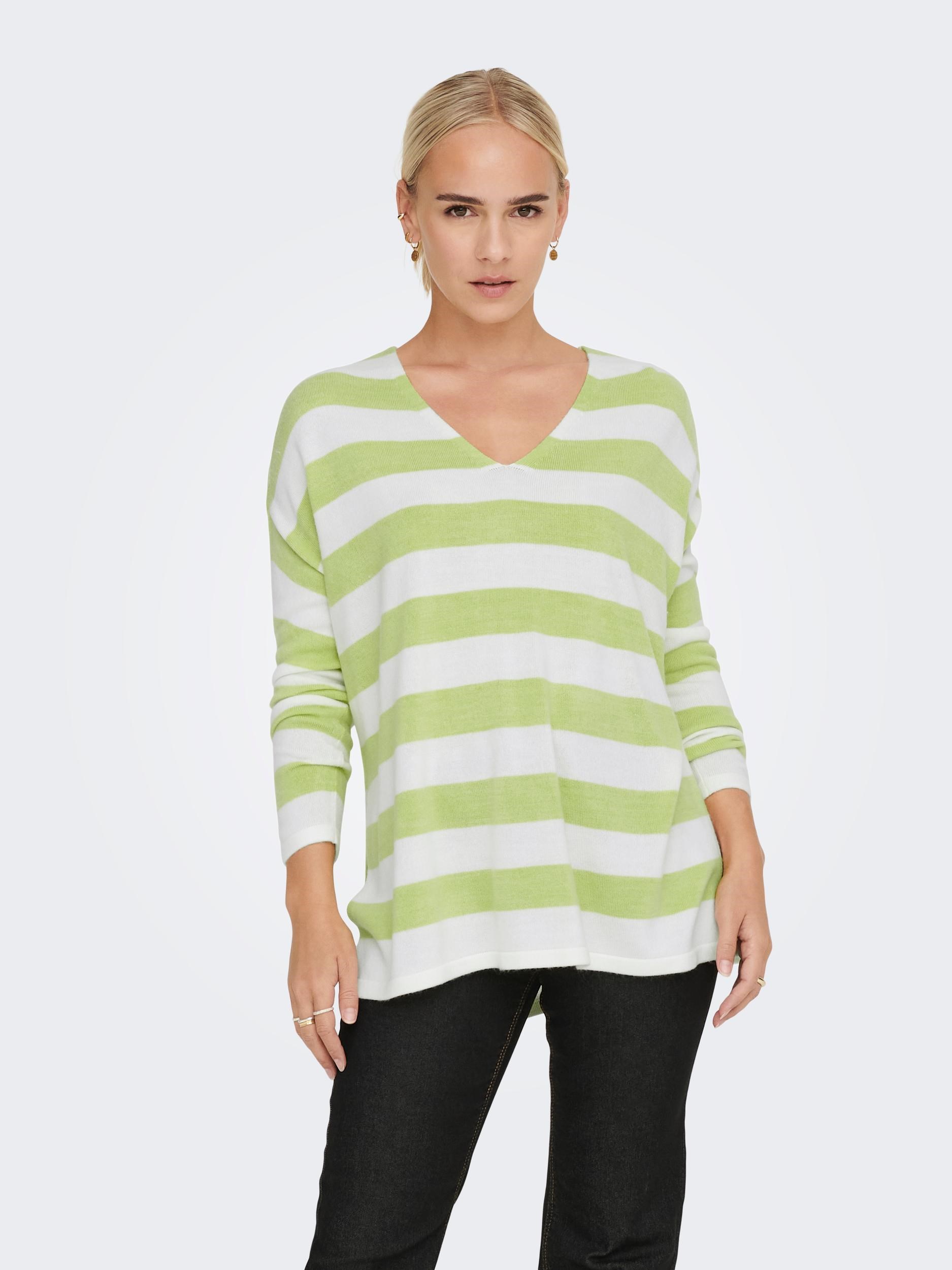 Only Kadın Triko 15219642 Lime Punch