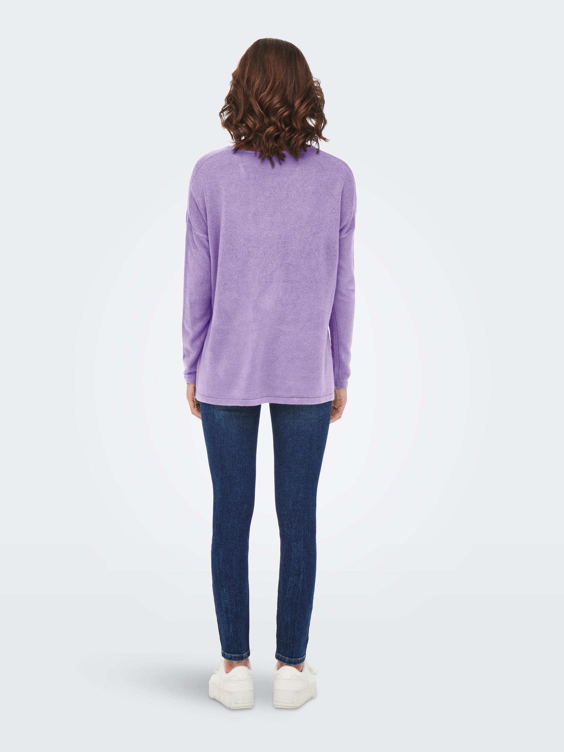 Only Kadın Triko 15219642 Purple Rose