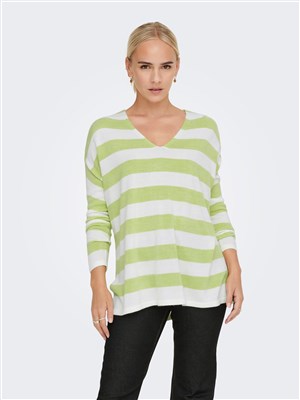 Only Kadın Triko 15219642 Lime Punch