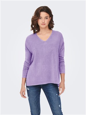 Only Kadın Triko 15219642 Purple Rose