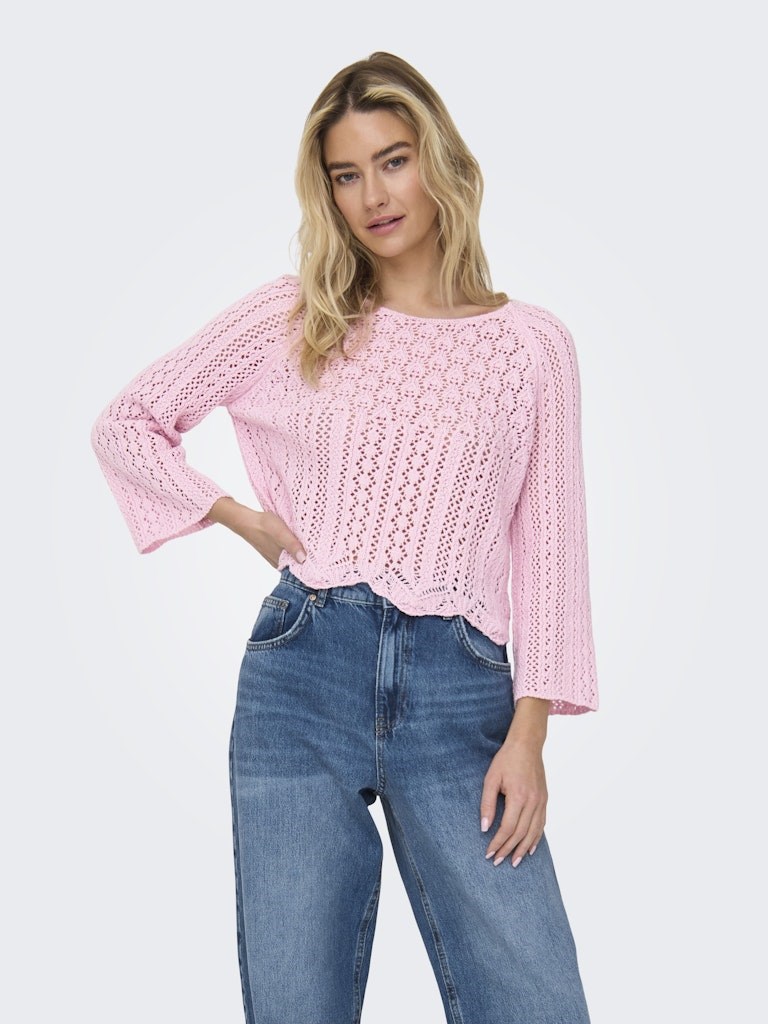 Only Kadın Triko 15233173 Candy Pink